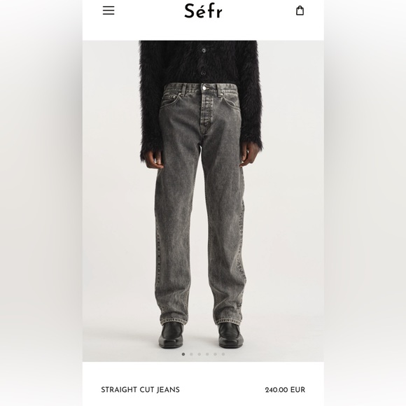 SÉFR STRAIGHT CUT JEAN IN MARBLE WASH | SIZE 29 MENS - Picture 1 of 12